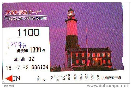 Carte Prépayée Japon * PHARE (347b) Telefonkarte Japan LEUCHTTURM * VUURTOREN LIGHTHOUSE LEUCHTTURM FARO FAROL Phonecard - Faros