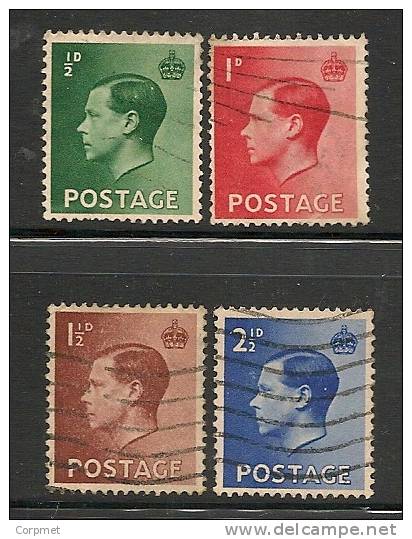 UK -EDWARD VIII - 1936 - SG # 457/460 - USED - Used Stamps