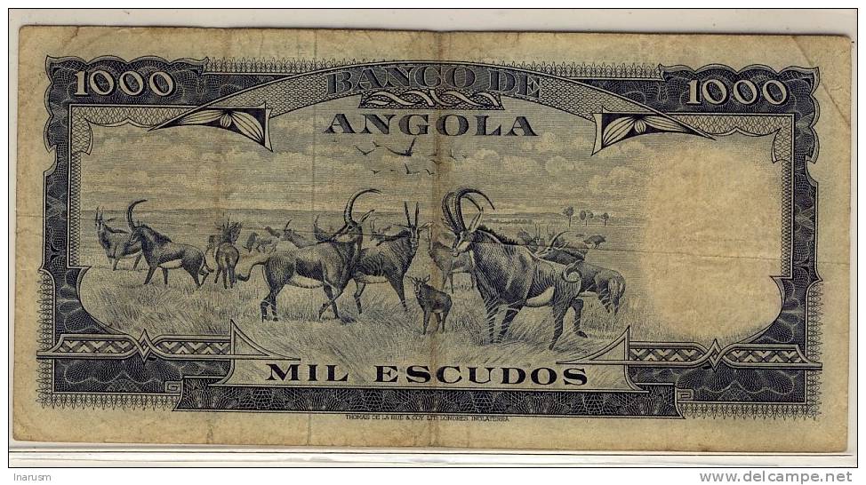 ANGOLA  -  1000  ESCUDOS  1970  -  P.98 - Angola