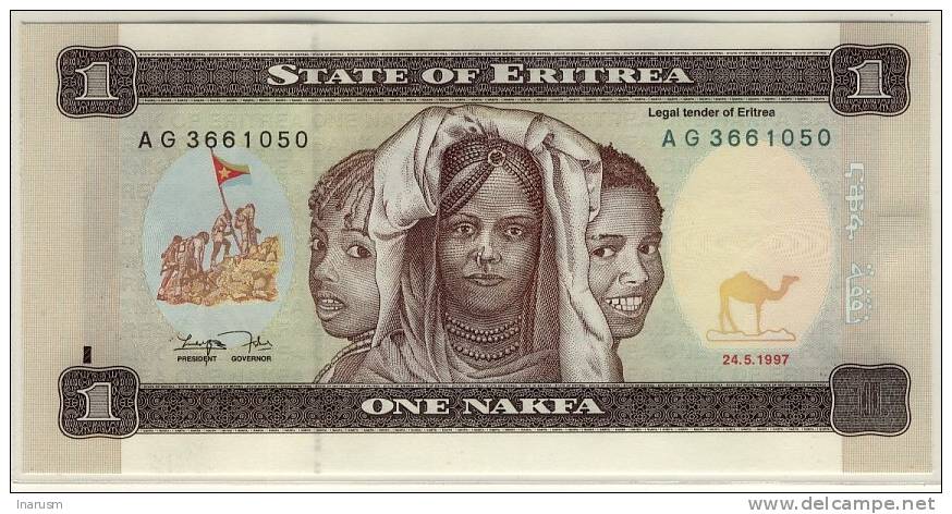 ERYTHREE  -  ERITREA  -  1  NAKFA  1997  -  P.1 - Eritrea