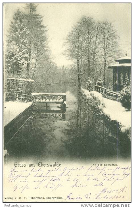 Eberswalde, An Der Schwärze Im Winter, 1902 - Eberswalde