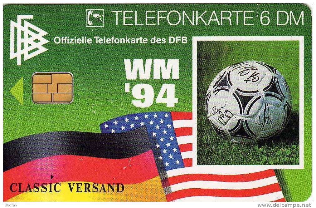 TK O 2576/94 Folder O 16€ Fussball National-Mannschaft BRD FIFA-WM USA Mannschaftsbild Champion 1990 Telecard Of Germany - Sport