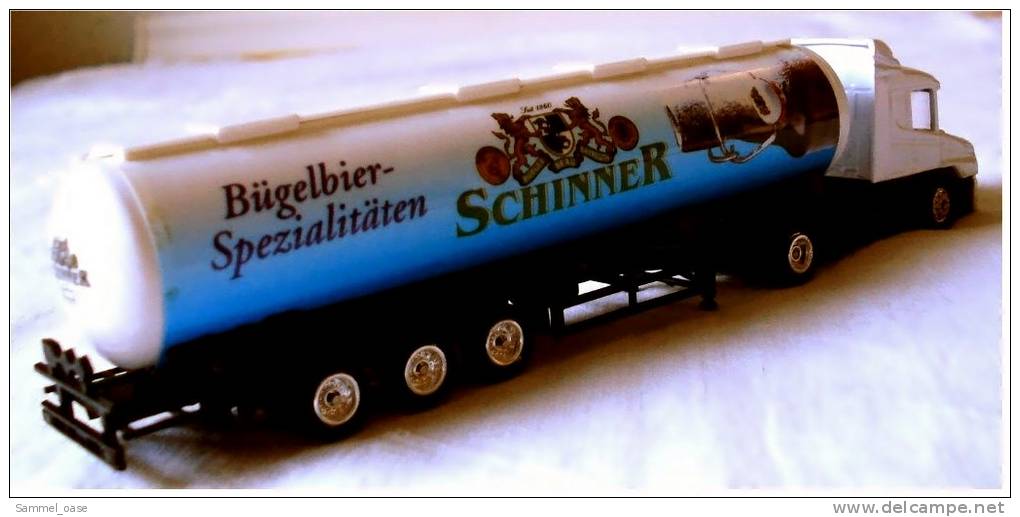 Ein  Schinner   Bügelbier Spezialitäten   Sammeltruck  ,  Ca. 19,5 Cm Lang - LKW