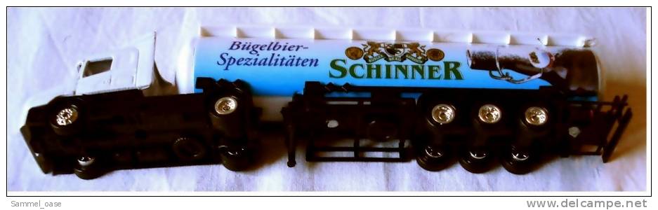 Ein  Schinner   Bügelbier Spezialitäten   Sammeltruck  ,  Ca. 19,5 Cm Lang - LKW