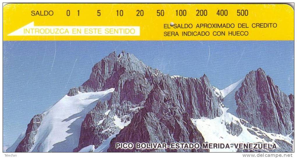 VENEZUELA ANDES SUMMIT PICO BOLIVAR ESTADO MERIDA 500 BS - Bergen