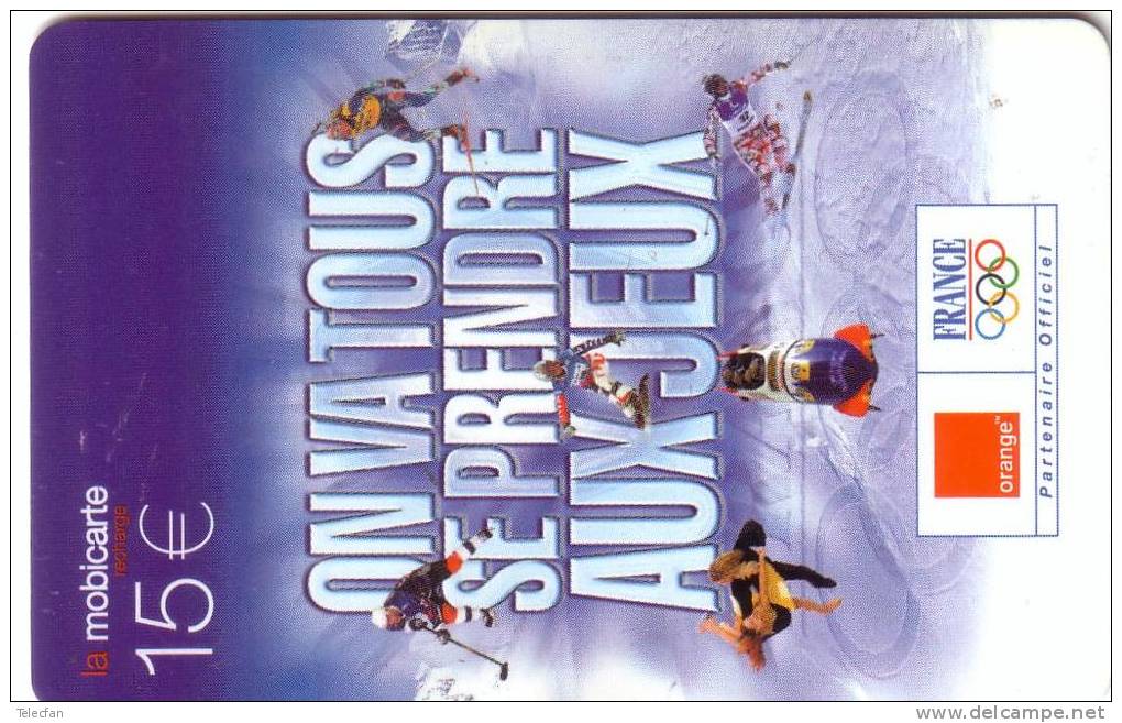 FRANCE MOBICARTE JEUX OLYMPIQUES HIVER OLYMPICS GAMES WINTER MONTAGNE MOUNTAIN SKI - Mountains