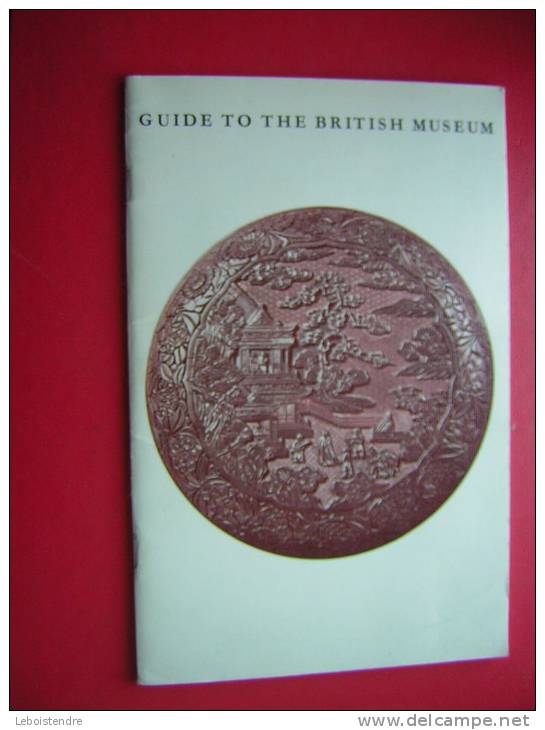 GUIDE TO THE BRITISH MUSEUM   1965  40 PAGES - Cultural