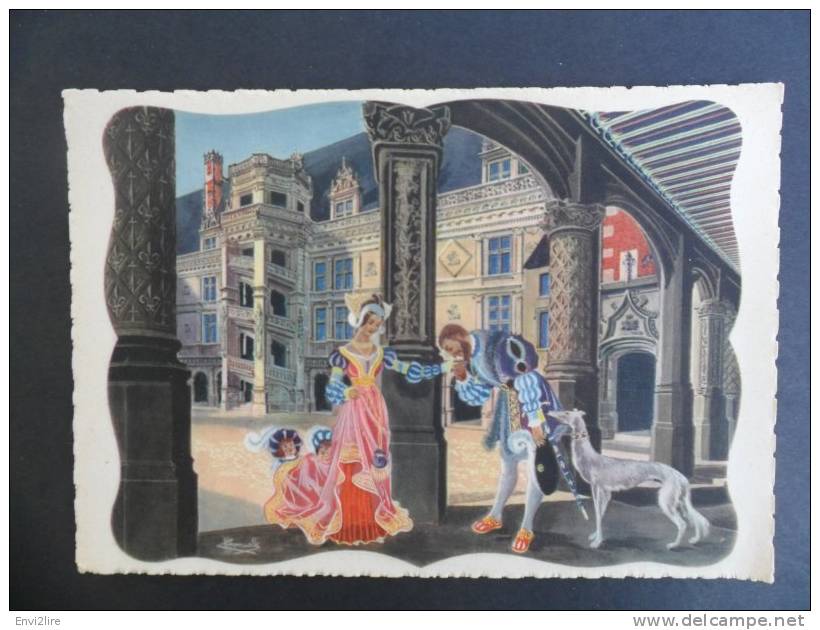Ref1413 CPA Aquarelle Illustrée Par Homualk Chateaux Loire, BLois - Ed. Gaby, G. Artaud. - Homualk