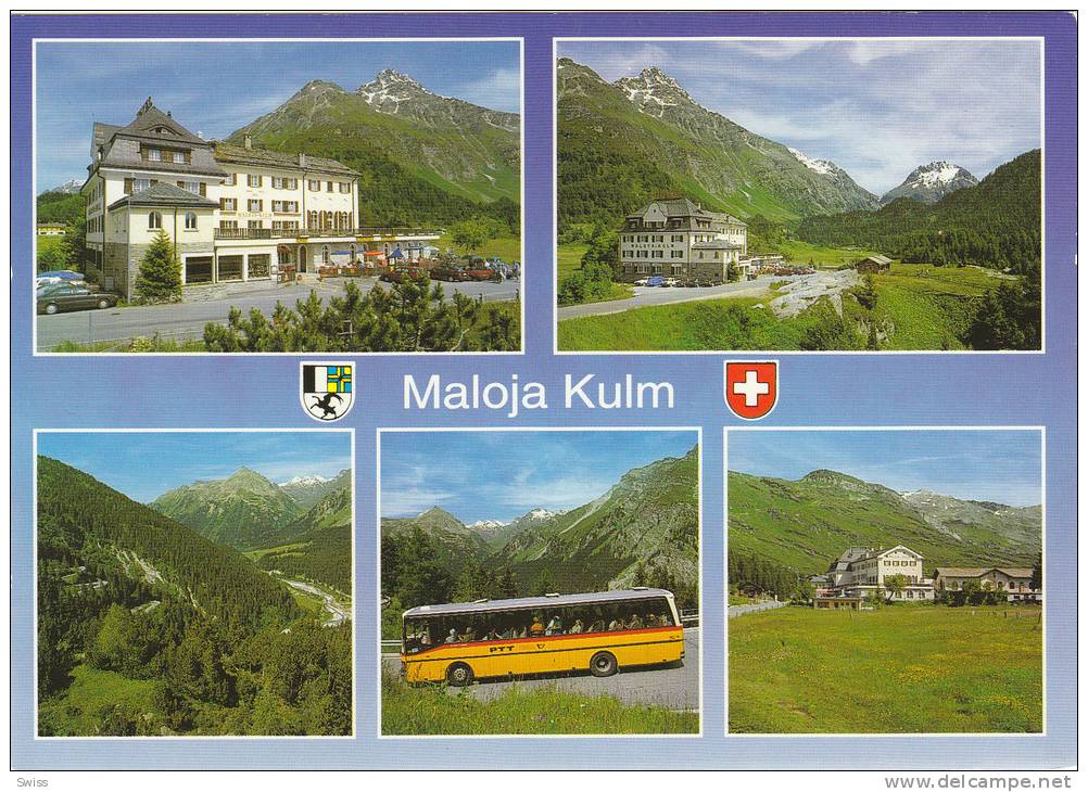 POSTAUTO   ALPENPOST    MALOJA KULM - Autobús & Autocar