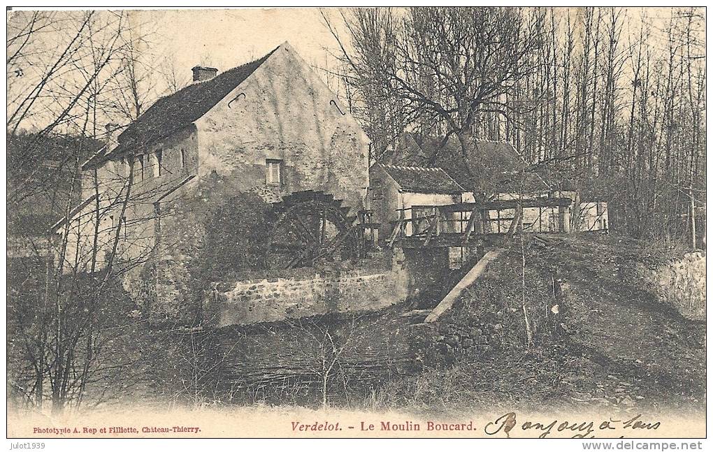 VERDELOT ..-- 77 . SEINE - MARNE ..-- Moulin Boucard . 1904 Vers ASSELBORN . Voir Verso . - Sonstige & Ohne Zuordnung