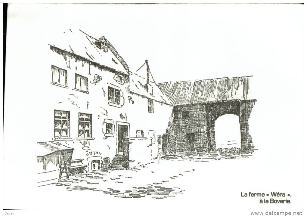 Seraing: La Ferme " Wéra " à La Boverie (Double Carte De Voeux Envoyée Par Guy Mathot En 1987) - Seraing