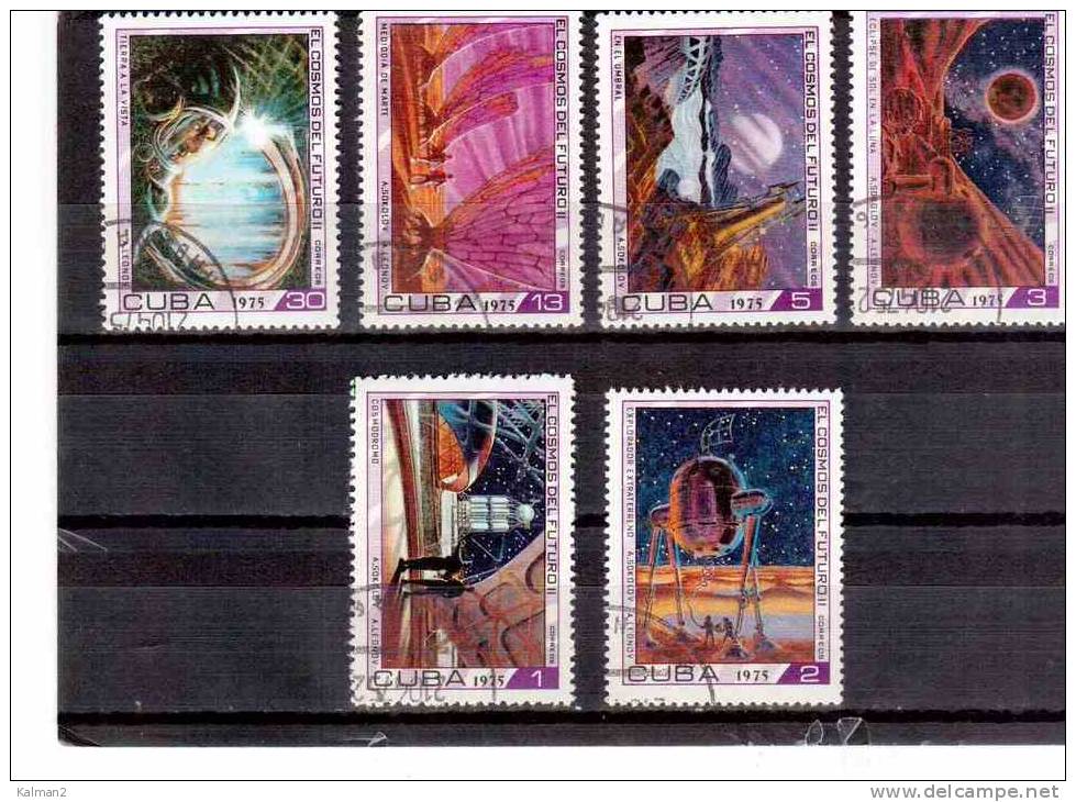 XX1880  -  CUBA  COMPLETE USED SET  Y.T. 1836/1841 - Amérique Du Sud