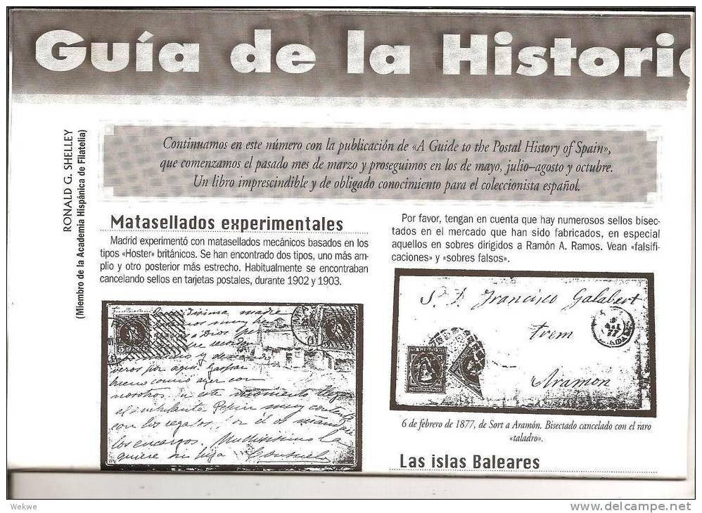 Spanien / España. Historia Postal, Matasellados Experimentales, Buzones, Ferrocarril, Aero, Zeppelin Etc. - Philately And Postal History