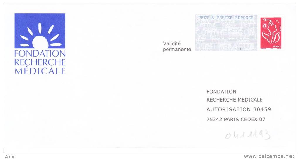 Postreponse Lamouche Fondation Recherche Médicale 0411193 - PAP: Antwort/Lamouche