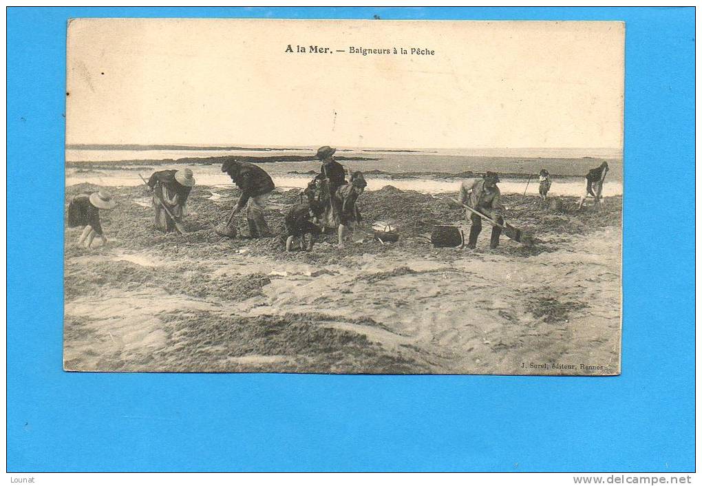 A La Mer - Baigneurs De Pêche - Fishing