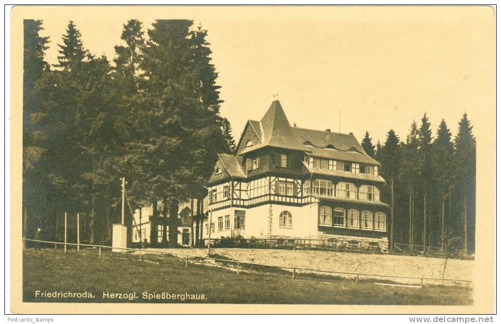 Friedrichroda, Herzogl. Spießberghaus, Feldpost AK, 1916 - Friedrichroda