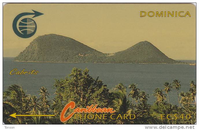 Dominica, DOM- ?, Cabrits, No Control, White Strip, 2 Scans. - Dominica