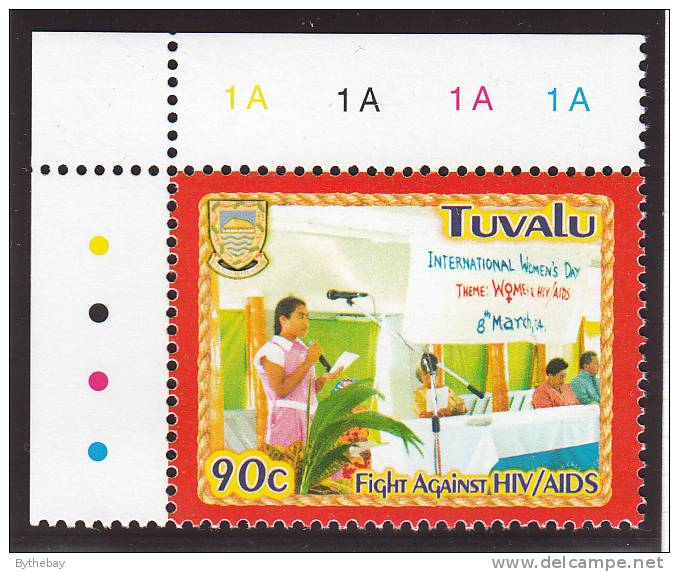 Tuvalu MNH Scott #949 90c Speaker And Dais - Fight Against HIV And AIDS - Tuvalu