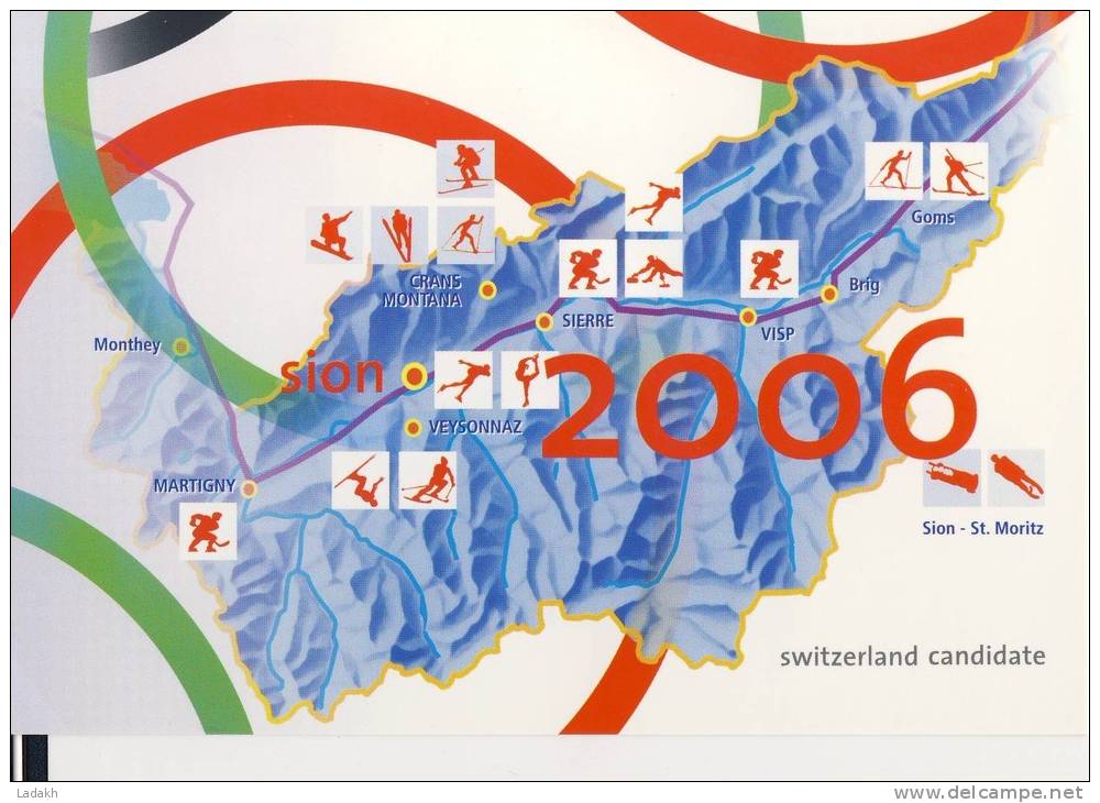 CARTE ENTIER POSTAL SUISSE 2006  LA POSTE SUISSE NAGANO-  XVIII° JEUX OLYMPIQUES D'HIVER - Winter 1998: Nagano