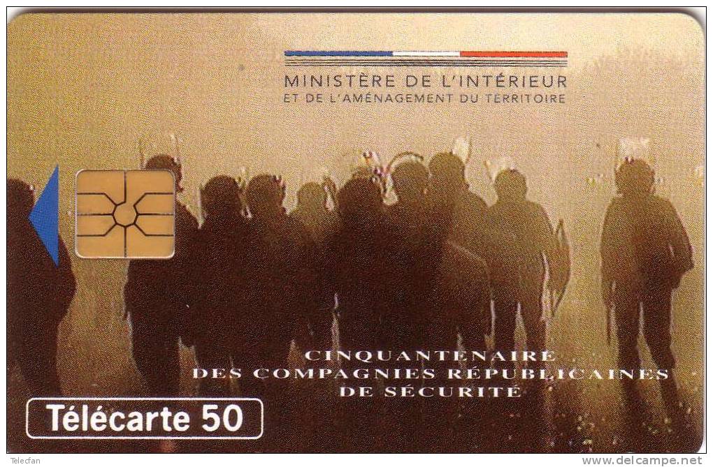 FRANCE PRIVEE 50U 50E ANNIVERSAIRE CRS POLICE UT EN1008 - 50 Unités   