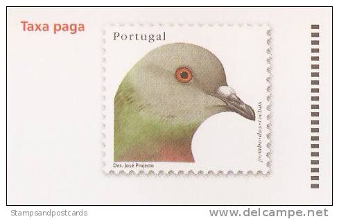 Portugal PAP Entier Postal Pigeon Biset Oiseau Football Euro 2004 Postal Stationary Cover Rock Pigeon Bird Soccer - Tauben & Flughühner