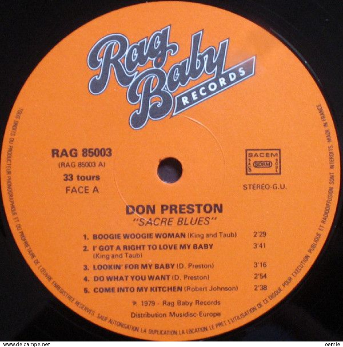 DON PRESTON °  SACRE  BLUES - Blues