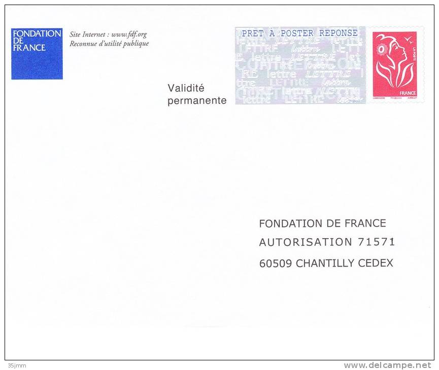 Postreponse Lamouche Fondation De France 06P481 - PAP: Antwort/Lamouche