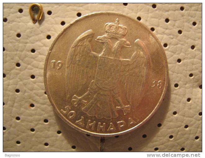 YUGOSLAVIA  50 Dinara 1938 - Yougoslavie