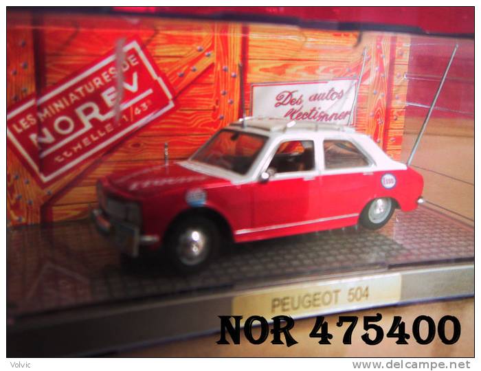 - NOREV - PEUGEOT 504 L'équipe Le Parisien -  1/43° - Norev