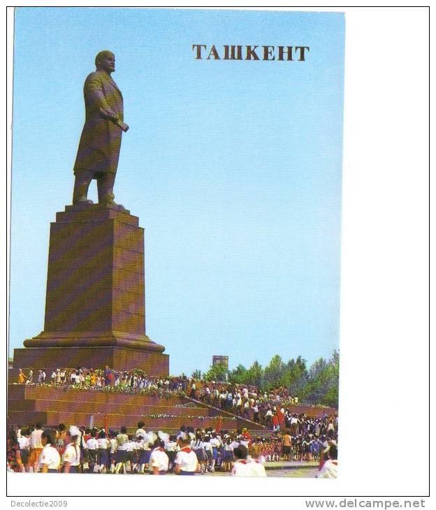 ZS26699 Monument To Lenin In Lenin Square Tashkent Not Used Perfect Shape Back Scan At Request - Uzbekistán
