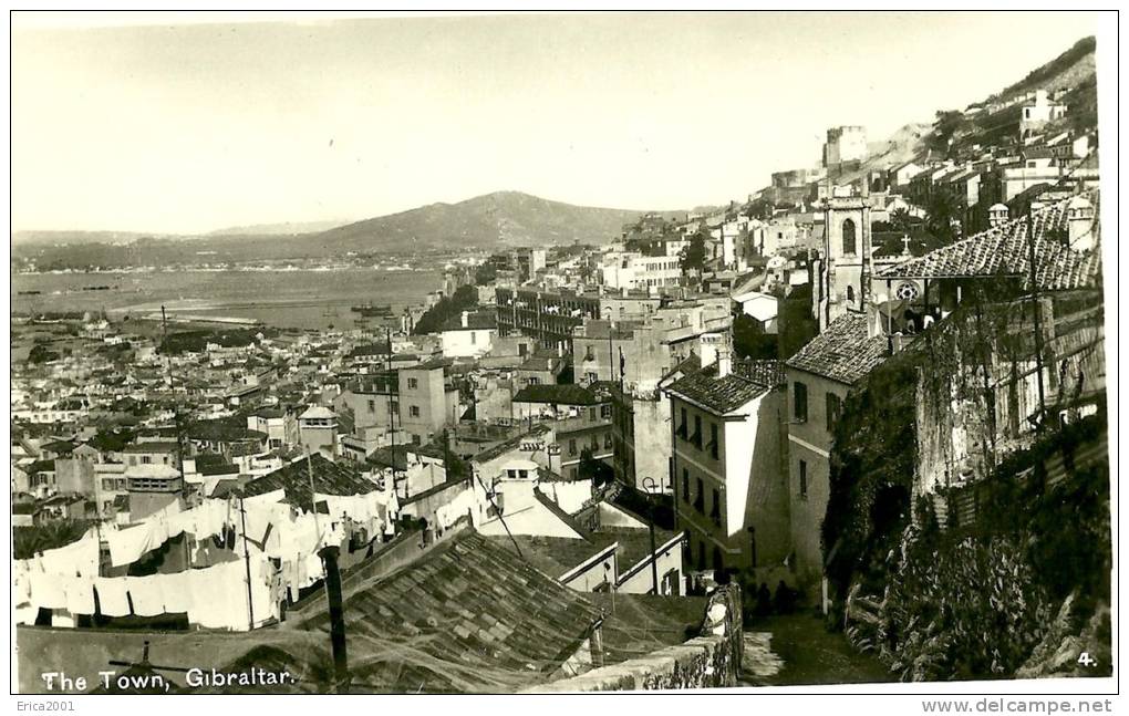 Non Classés. Gibraltar. The Town. Cpa Photo. - Gibraltar