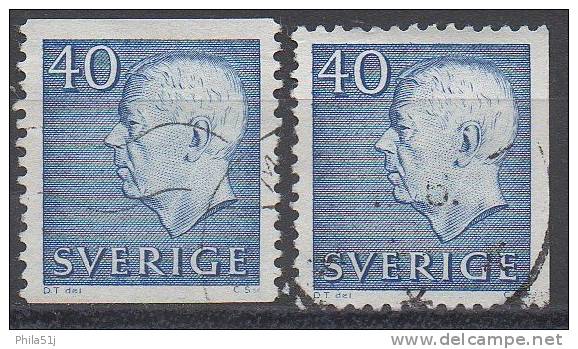 SUEDE  N°470/470a__OBL VOIR SCAN - Used Stamps