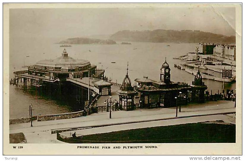 England : Mar12 563 : Promenade Pier  -  Plymouth Sound  -  Semi-modern Postcard - Plymouth