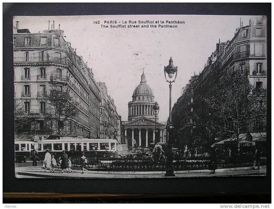 Paris-La Rue Soufflot Et Le Pantheon 1930 - Ile-de-France