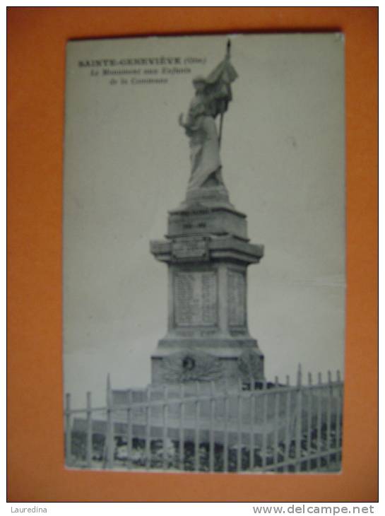 CP  STE GENEVIEVE   LE MONUMENT AUX ENFANTS DE LA COMMUNE - Sainte-Geneviève