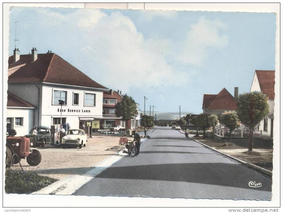 1195-CREHANGE-MOSELLE(FRA NCIA)-RUE DE METZ-DISTRIBUTEUR DE CARBURANT ESSO-ANIMATION-FG - Altri & Non Classificati