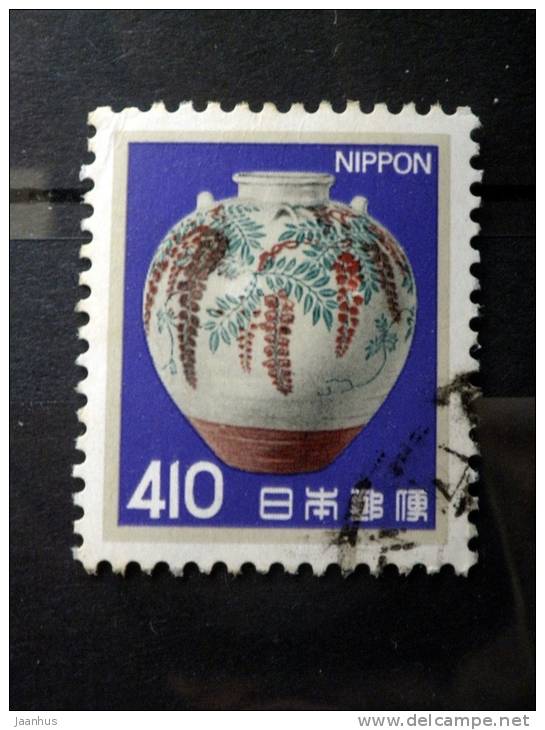 Japan - 1982 - Mi.nr.1539 - Used - Plants, Animals, A National Cultural Heritage - Tea Caddy, Ceramics - Definitives - Used Stamps