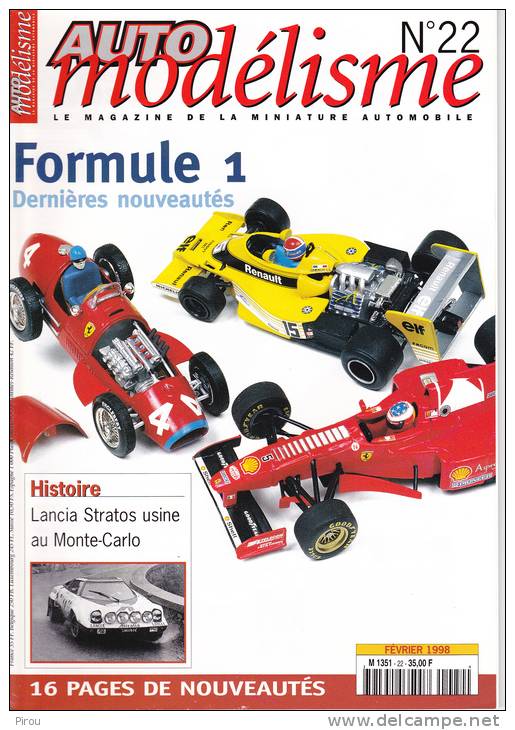 AUTO MODELISME N° 22 ( 02/1998 ) : FORMULE 1 , LANCIA STRATOS , LES CAMIONS DE TRANSPORT.... - Brocantes & Collections