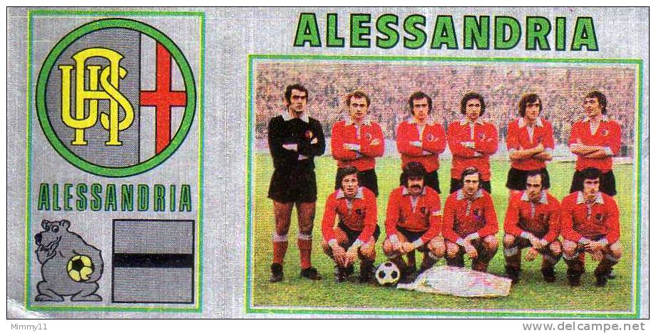 Figurine Panini 1974 /75... Scudetto Dell´ Alessandria - Edizione Italiana