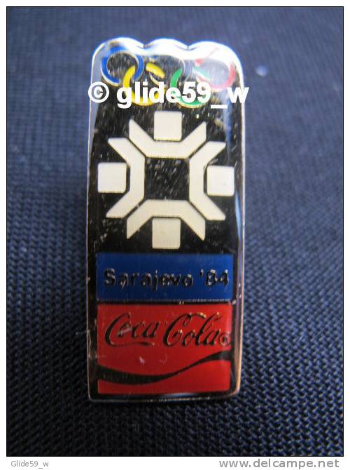 Pin's Coca-Cola SARAJEVO '84 (Premier Taïwan - 1990 10C - The Coca-Cola Company) - Coca-Cola