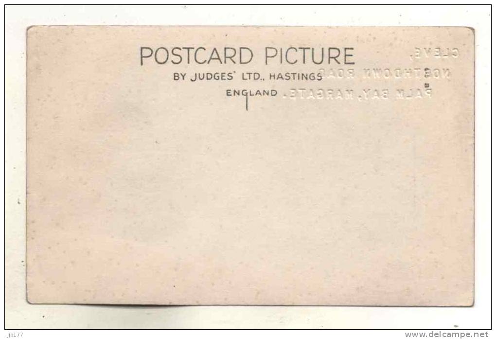 Carte Photo Cleve Margate Northdown Road Palm Bay And Cliffs By Judges Ltd Hasting - Margate
