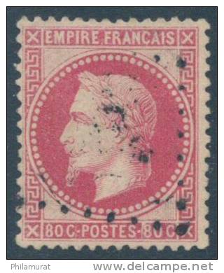 N°32, 80c Rose, Oblitéré - TB - 1863-1870 Napoleon III With Laurels