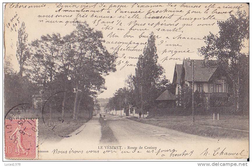 78 / LE VESINET / ROUTE DE CROISSY / RARE - Le Vésinet