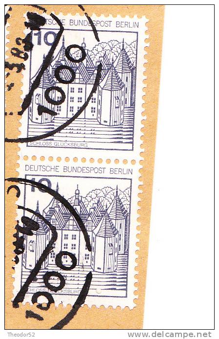 Berlin Mi.-Nr. 532 A Mit Berlin-Stempel Auf Briefstück - Roller Precancels