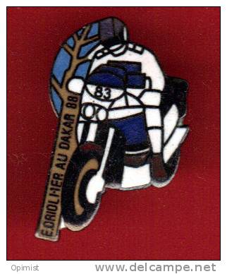 21352-pin's Moto.Dakar.rallye.signé Privilege Paris. - Motorbikes