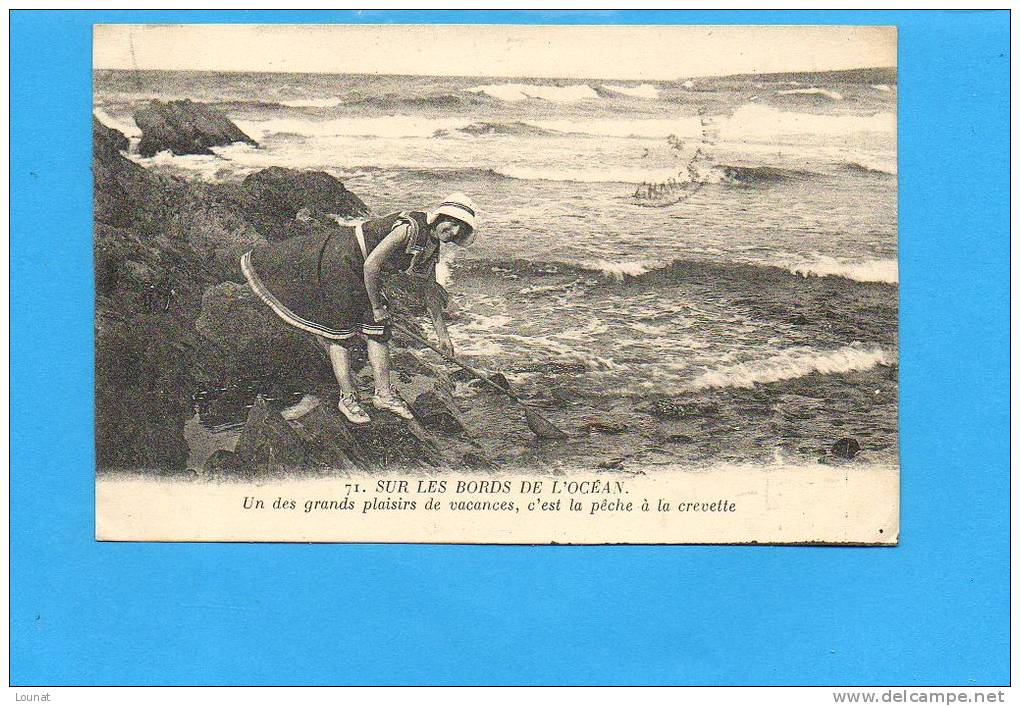 Pêche à La Crevette - Un Des Grands Plaisirs De Vacances - Sur Les Bords De L'océan (loire Atlantique) - Fishing