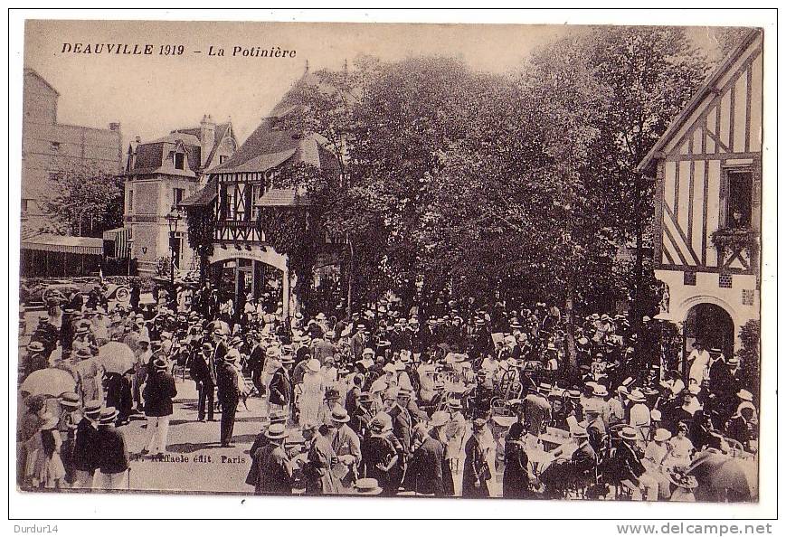 DEAUVILLE   ( Calvados  )  1919 - La Potinière   ( Belle Carte Animée...) - Deauville