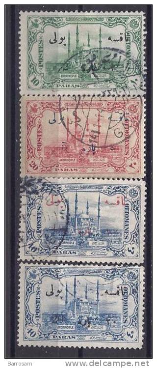 Turkey1914:Michel Porto(postage Due)39-42   Used Cat.value 30Euros - Usados