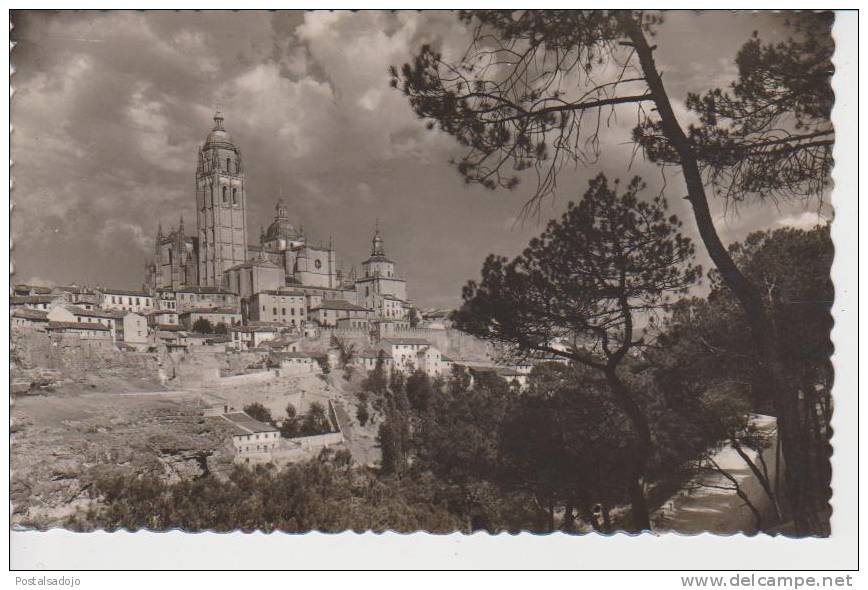 (AKR155) SEGOVIA. LA CATEDRAL VISTA DESDE EL PINAR - Segovia