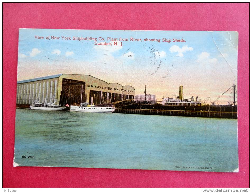 - New Jersey > Camden  New York Shipbuilding Plant  1916 Cancel------ ------ Ref 473 - Camden